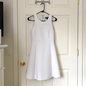 Formal White Neoprene Dress